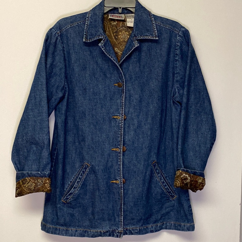 Bill Blass Jeans lined denim jacket
